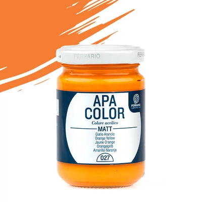 APA Color vopsea acrilică, 150 ml - 27, orange yellow