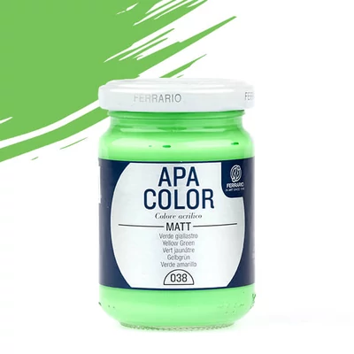 APA Color vopsea acrilică, 150 ml - 38, yellow green