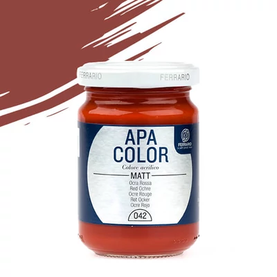 APA Color vopsea acrilică, 150 ml - 42, red ochre