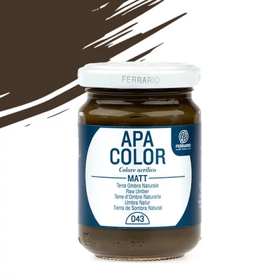 APA Color vopsea acrilică, 150 ml - 43, raw umber