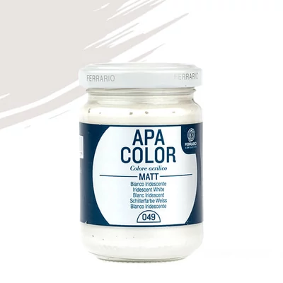 APA Color vopsea acrilică, 150 ml - 49, iridescent white