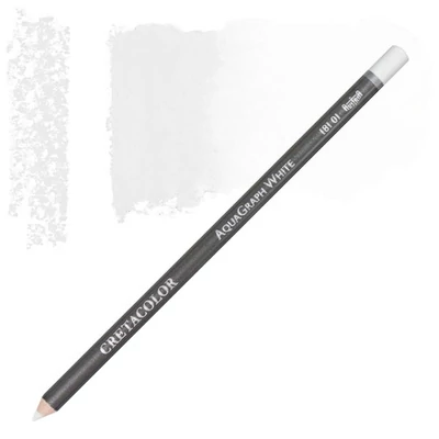 Creioane grafit Cretacolor AquaGraph solubile în apă - alb