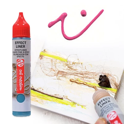 Art Creation Effect Liner, stilou vopsea 3D universală , 28 ml - 3501 Bold pink