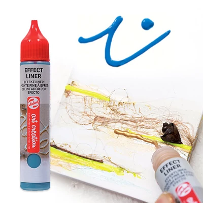 Art Creation Effect Liner, stilou vopsea 3D universală , 28 ml - 5004 Brilliant blue