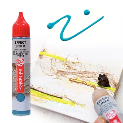 Art Creation Effect Liner, stilou vopsea 3D universală , 28 ml - 5024 Turquoise blue
