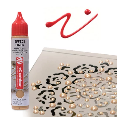 Art Creation Effect Liner, stilou vopsea 3D universală , 28 ml - 8505 Pearl red