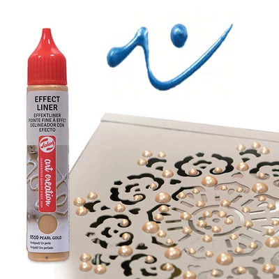 Art Creation Effect Liner, stilou vopsea 3D universală , 28 ml - 8520 Pearl light blue