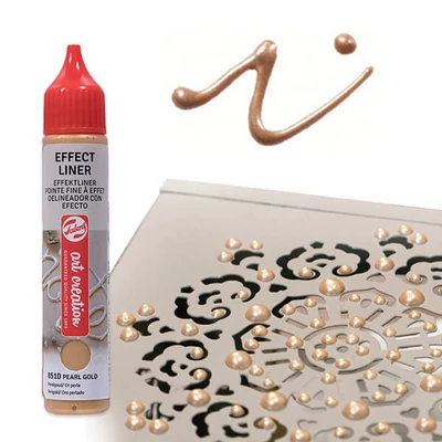 Art Creation Effect Liner, stilou vopsea 3D universală , 28 ml - 8529 Pearl taupe