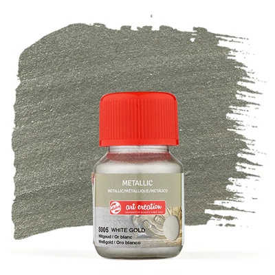 Art Creation Metallic akrilfesték 30 ml - 8005 fehérarany White gold