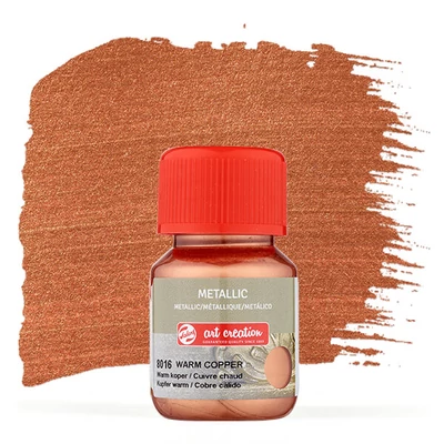 Art Creation Vopsea acrilică metalizată , 30 ml - 8016 Cupru cald