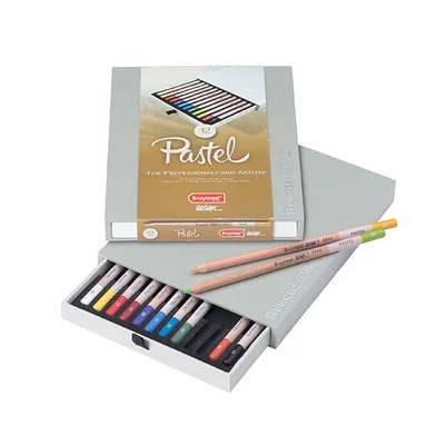 Set creioane pastel Bruynzeel Design - 12 buc
