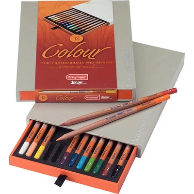 Set creioane colorate Bruynzeel Design - 12 buc