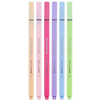 Bruynzeel Fineliner liner în set - 6 buc, Culori pastel