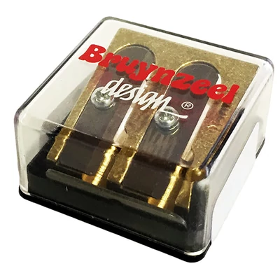 Ascuțitor Bruynzeel Design, metal, cu două găuri, cuțit de rezervă