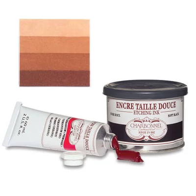 Vopsea gravură Charbonnel , 60 ml - burnt sienna
