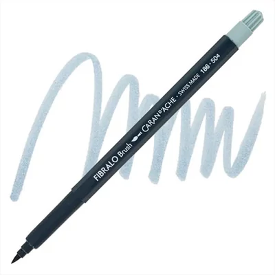 Caran d'Ache Fibralo Brush Pen marker tip pensulă  - 504, payne's grey 30