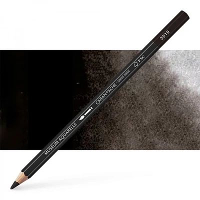 Creioane acuarelă Caran d'Ache Museum- 496, ivory black