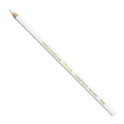 Creioane acuarelă Caran d'Ache Supracolor Soft  - 001, white