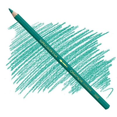 Creioane acuarelă Caran d'Ache Supracolor Soft  - 190, greenish blue