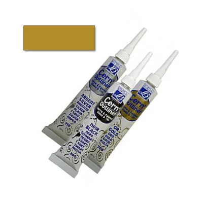 Vopsea de contur Glass&Tile, se poate arde , 20 ml - auriu