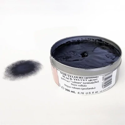 Vopsea litografică Charbonnel, 200 ml - crayon black
