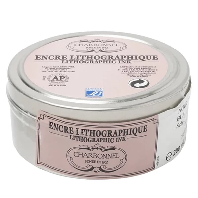 Vopsea litografică Charbonnel, 200 ml - crayon black