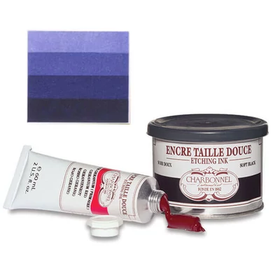 Vopsea gravură Charbonnel , 60 ml - concentrated blue