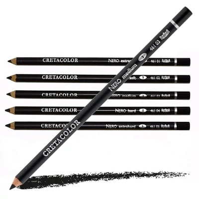 Creion Cretacolor - Nero, duritate 5