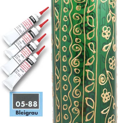 Vopsea de contur Deka, se poate arde , 25 g - 88 gri plumb