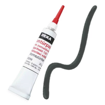 Vopsea de contur Deka, se poate arde , 25 g - 88 gri plumb