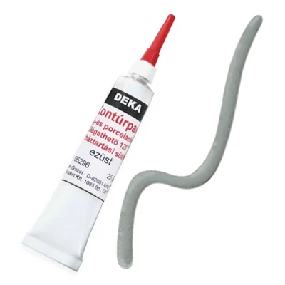 Vopsea de contur Deka, se poate arde , 25 g - argint 96