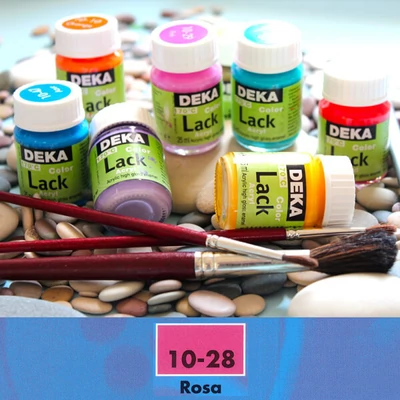 Vopsea acrilică lucioasă Deka Color Lack 25 ml - 28 roz