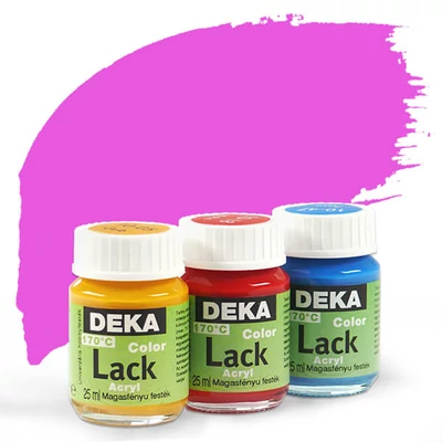 Vopsea acrilică lucioasă Deka Color Lack 25 ml - 29 pink
