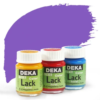 Vopsea acrilică lucioasă Deka Color Lack 25 ml - 33 mov