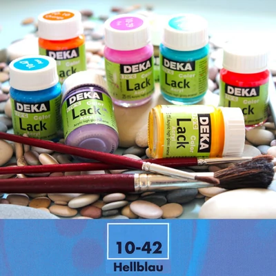 Vopsea acrilică lucioasă Deka Color Lack 25 ml - 42 albastru deschis