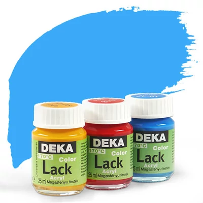 Vopsea acrilică lucioasă Deka Color Lack 25 ml - 42 albastru deschis