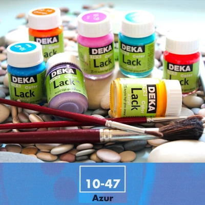Vopsea acrilică lucioasă Deka Color Lack 25 ml - 47 albastru azur