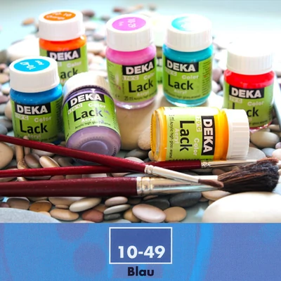 Vopsea acrilică lucioasă Deka Color Lack 25 ml - 49 albastru