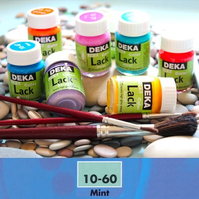 Vopsea acrilică lucioasă Deka Color Lack 25 ml - 60 menta