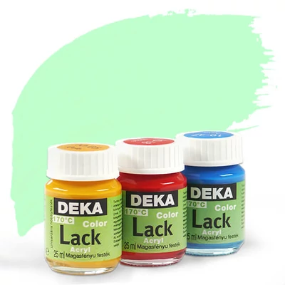 Vopsea acrilică lucioasă Deka Color Lack 25 ml - 60 menta