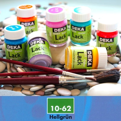 Vopsea acrilică lucioasă Deka Color Lack 25 ml - 62 verde deschis