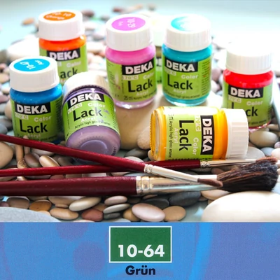 Vopsea acrilică lucioasă Deka Color Lack 25 ml - 64 verde