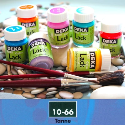 Vopsea acrilică lucioasă Deka Color Lack 25 ml - 66 verde pin