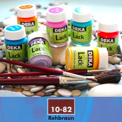Vopsea acrilică lucioasă Deka Color Lack 25 ml - 82 maro cerb