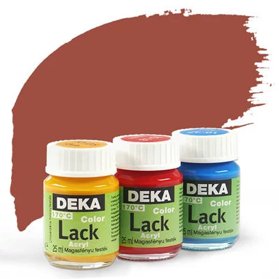 Vopsea acrilică lucioasă Deka Color Lack 25 ml - 82 maro cerb