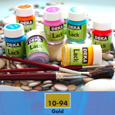 Vopsea acrilică lucioasă Deka Color Lack 25 ml - 94 aur