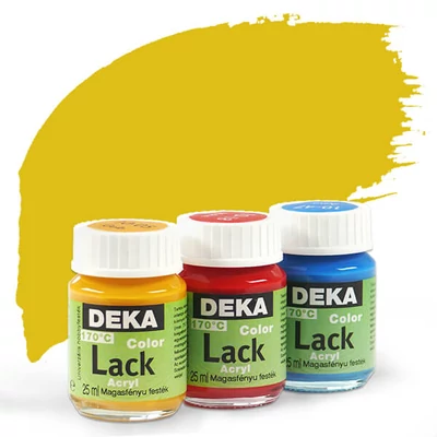 Vopsea acrilică lucioasă Deka Color Lack 25 ml - 94 aur