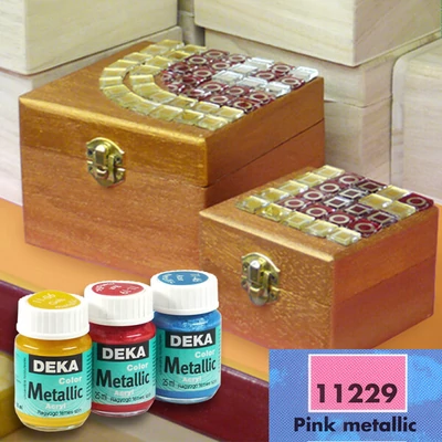 Vopsea acrilică metalizată  Deka Color Metallic 25 ml - 29 pink