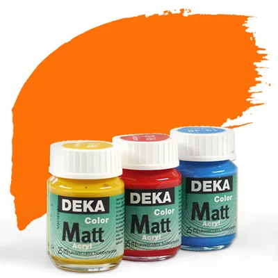 Vopsea acrilică Deka Color Matt 25 ml - 10 portocaliu