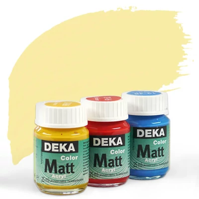 Vopsea acrilică Deka Color Matt 25 ml - 12 vanilie